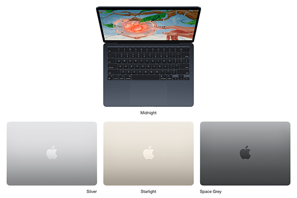 Dự đoán 4 màu sắc tương tự như trên MacBook Air M2 sẽ xuất hiện trên Mac Air M3